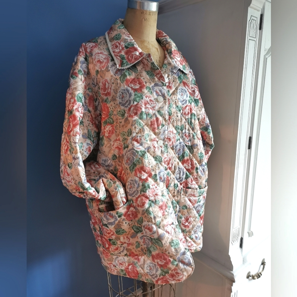 Oversize floral jacket